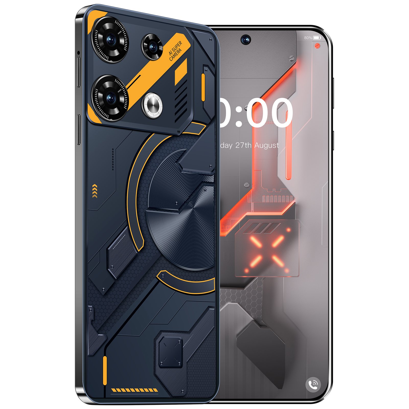 HSDF-GT10 Pro mode 16GB+1TB 7.3-inch 5G Camera 72MP+108MP Android 13 Face Recognition Mobile Phone
